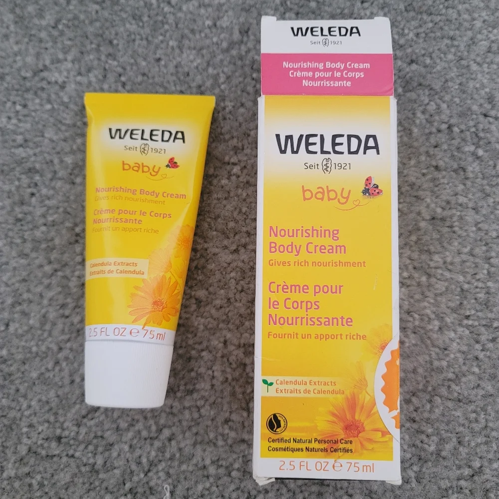 Weleda Baby Calendula Nourishing Body Cream, 2.5 fl oz 75 ml Nice exp 11/22+